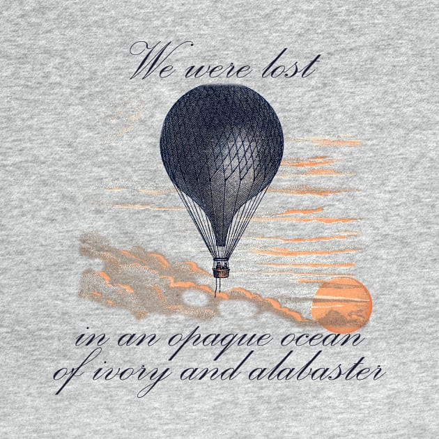 Lispe Hot Air Balloon Vintage Aeronauts Quote by Lispe